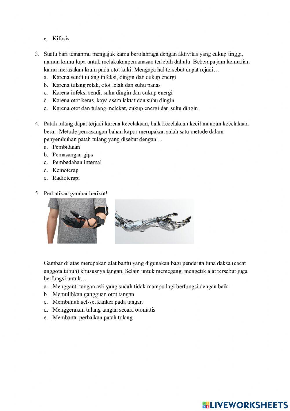 Kelainan dan Teknologi Sistem Gerak