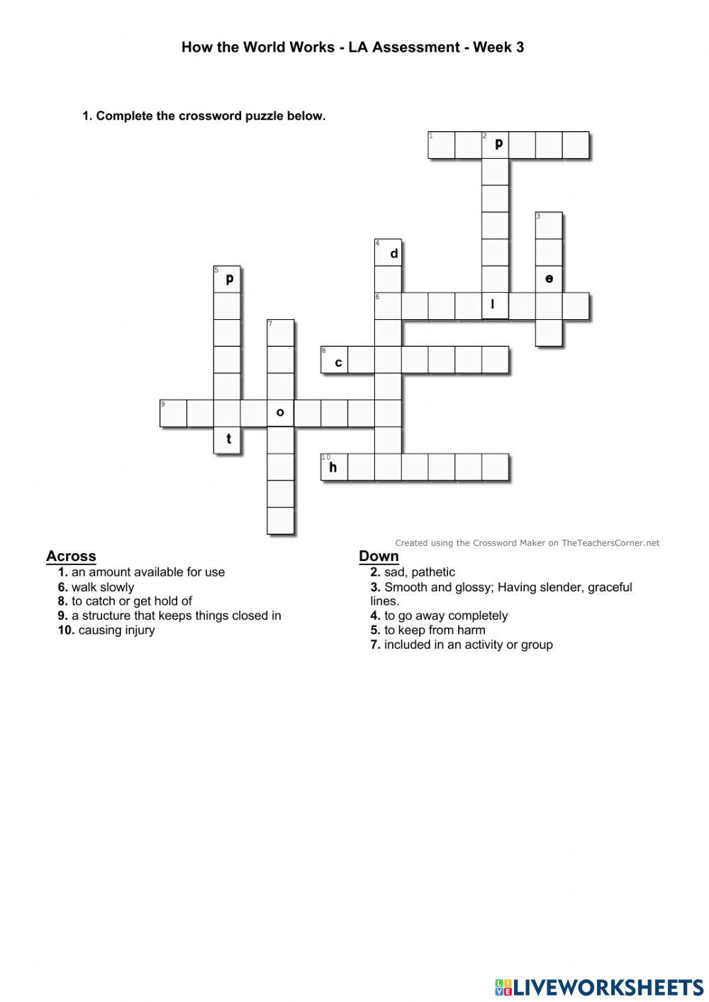 HTWW - LA Assessment - Week 3