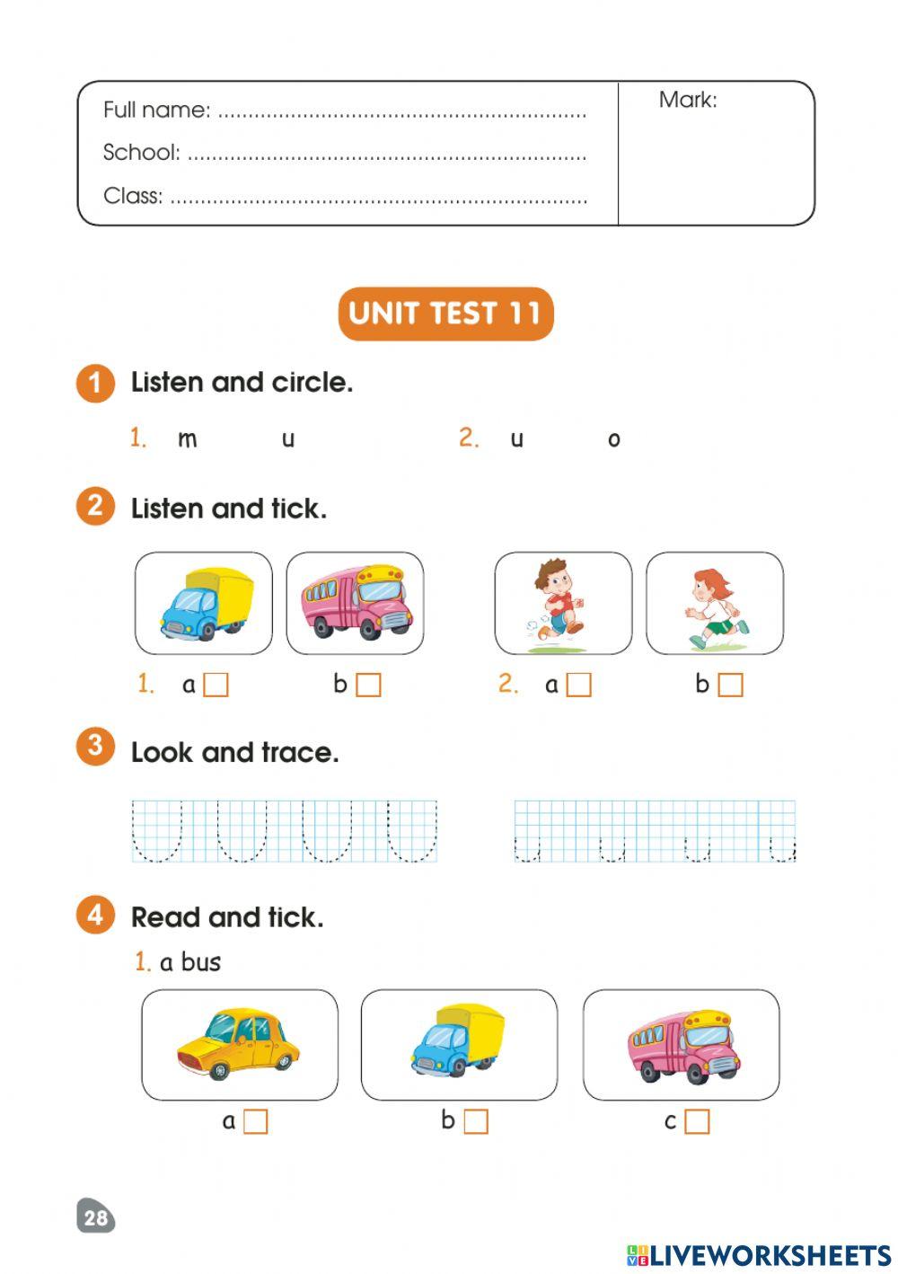 Unit 11. At the bus stop