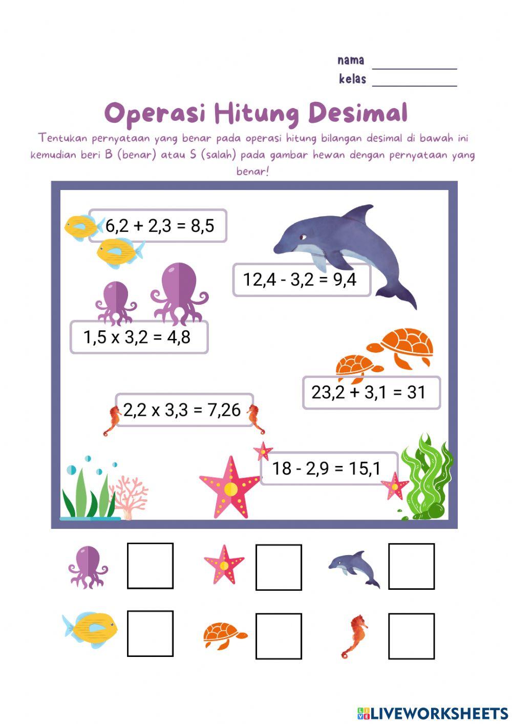 Operasi Hitung Bilangan Desimal