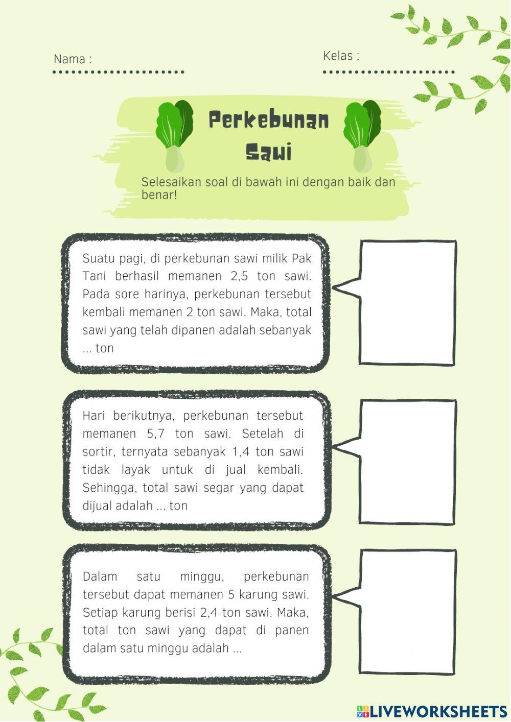 Operasi Hitung Bilangan Desimal