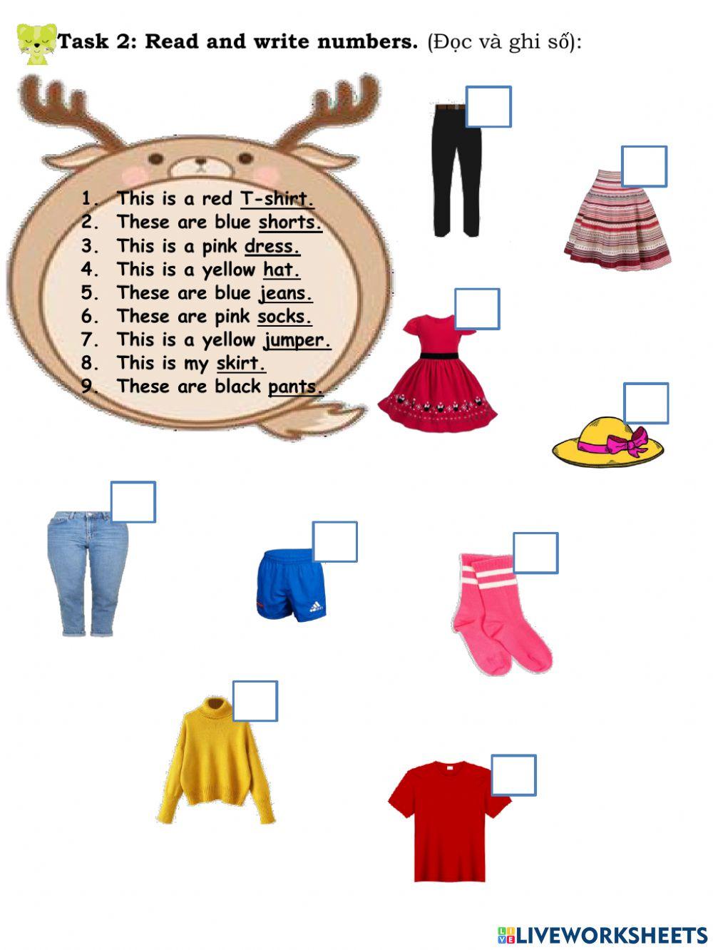 FF0 - Topic 7 (My clothes)