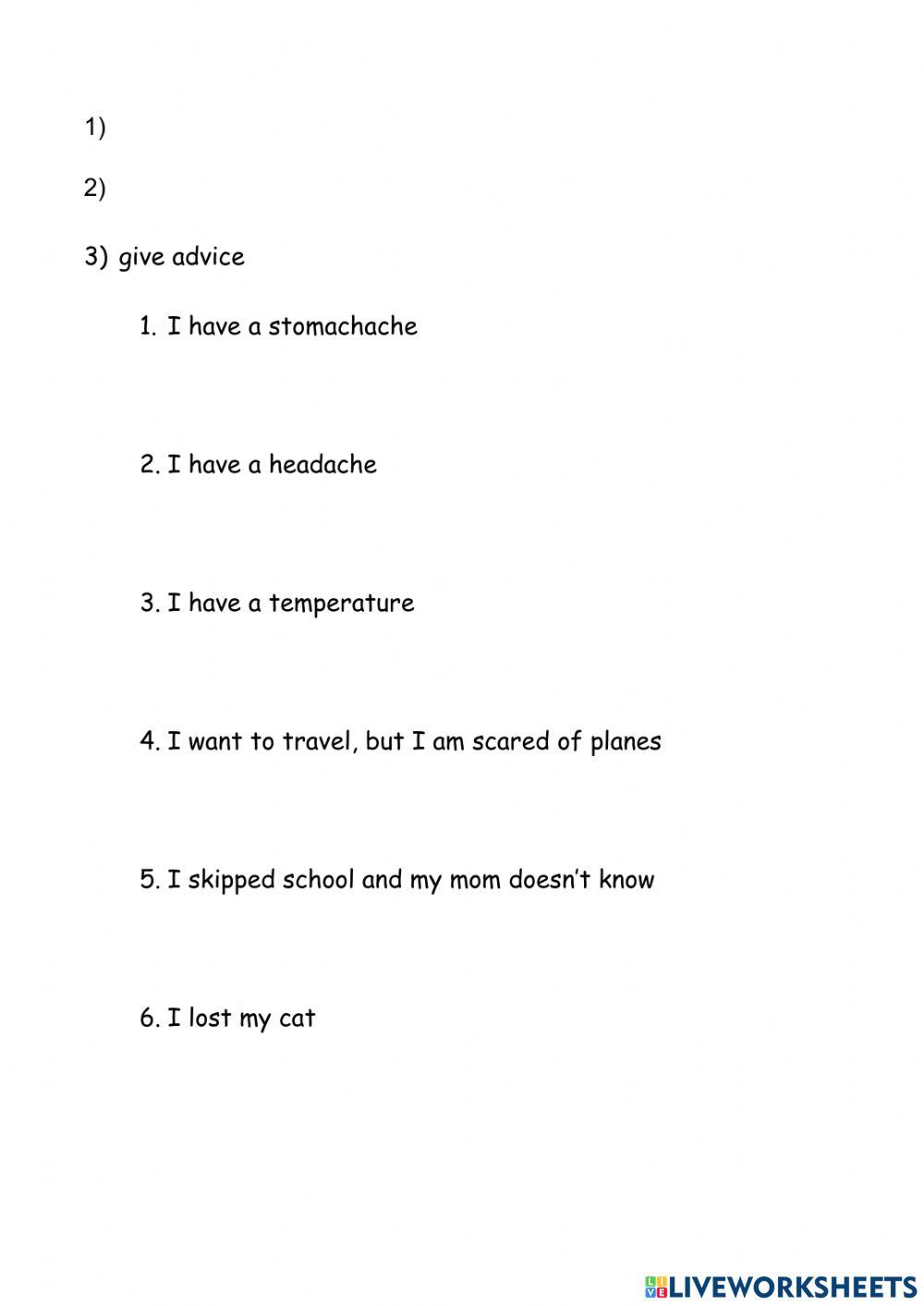 Give advice - gg3 4.4