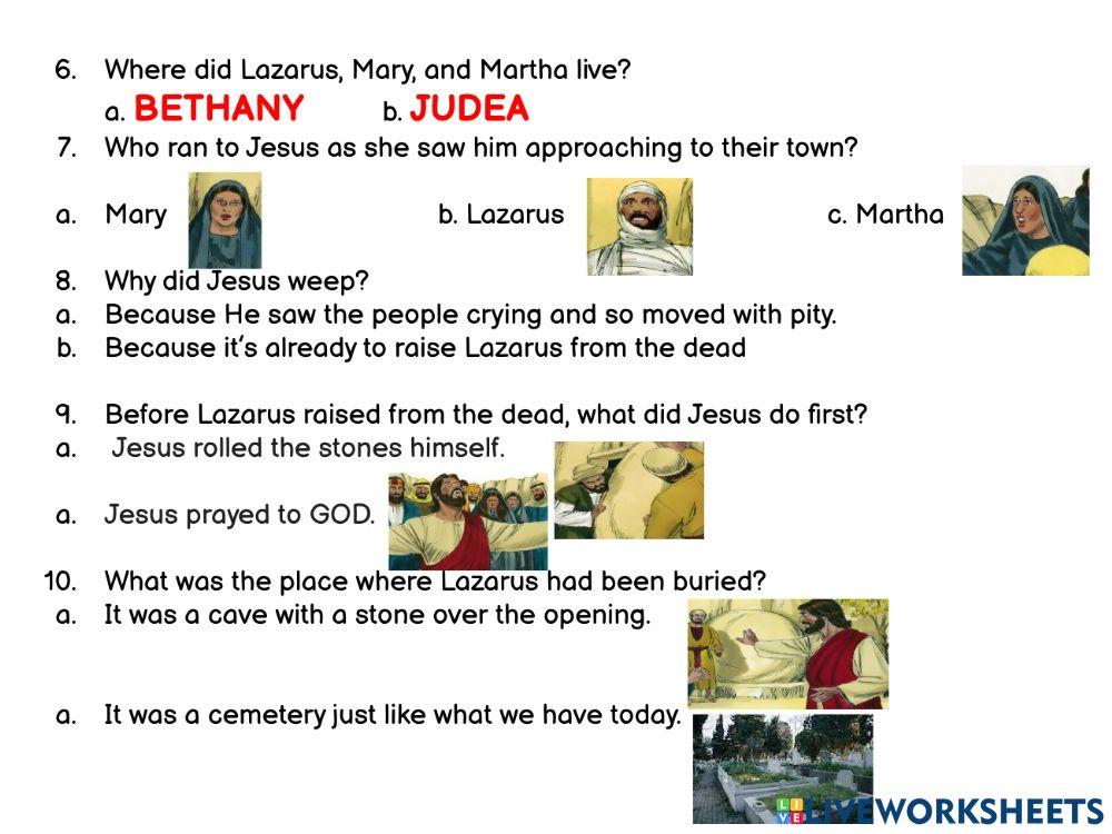 6th Monthly Exam CL PRE-K