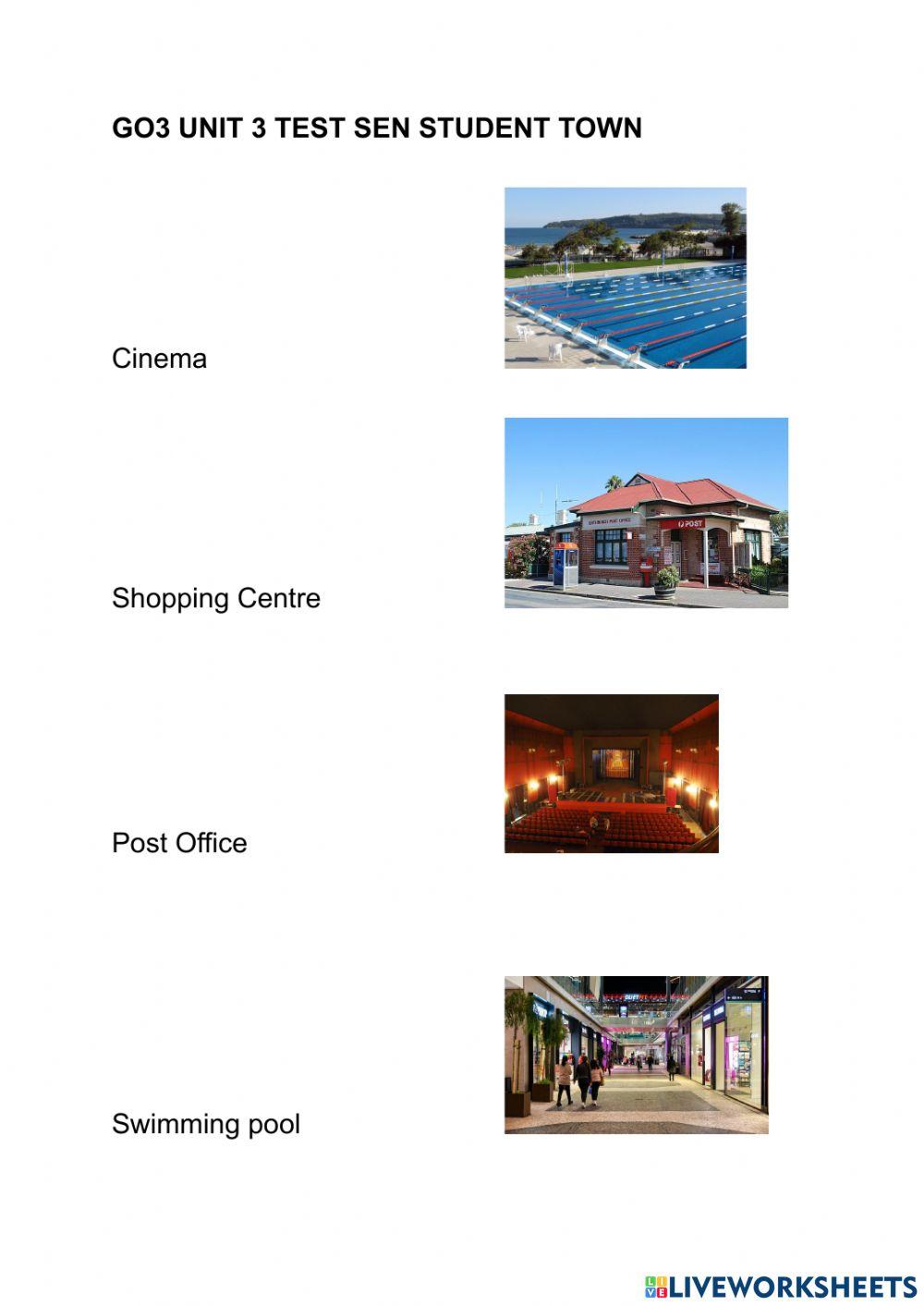 Go3 unit 3 test sen student town