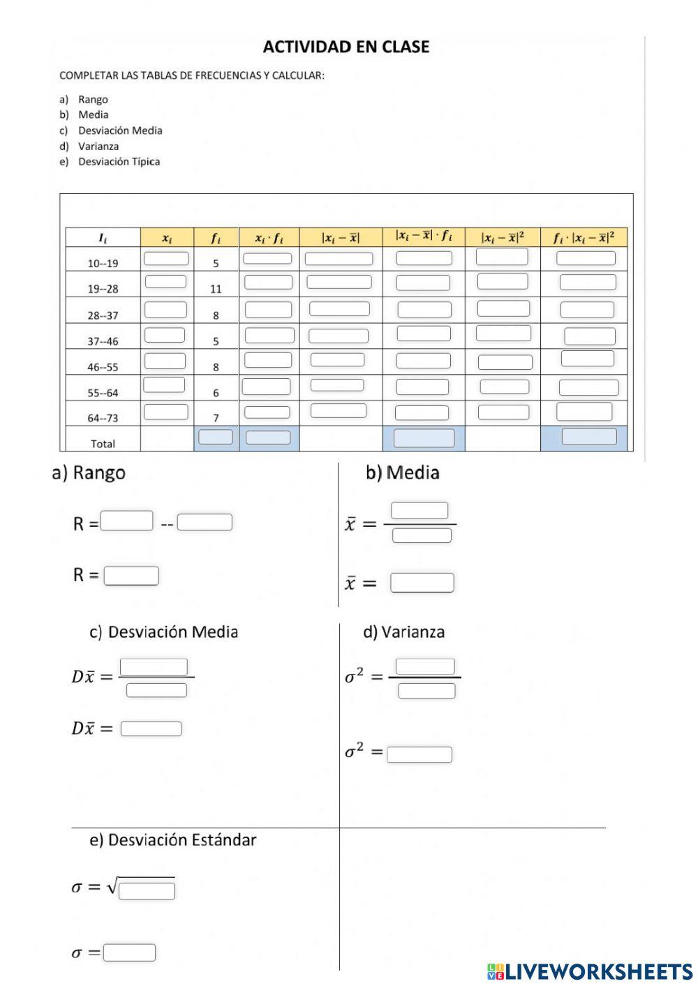 Medida de deviación