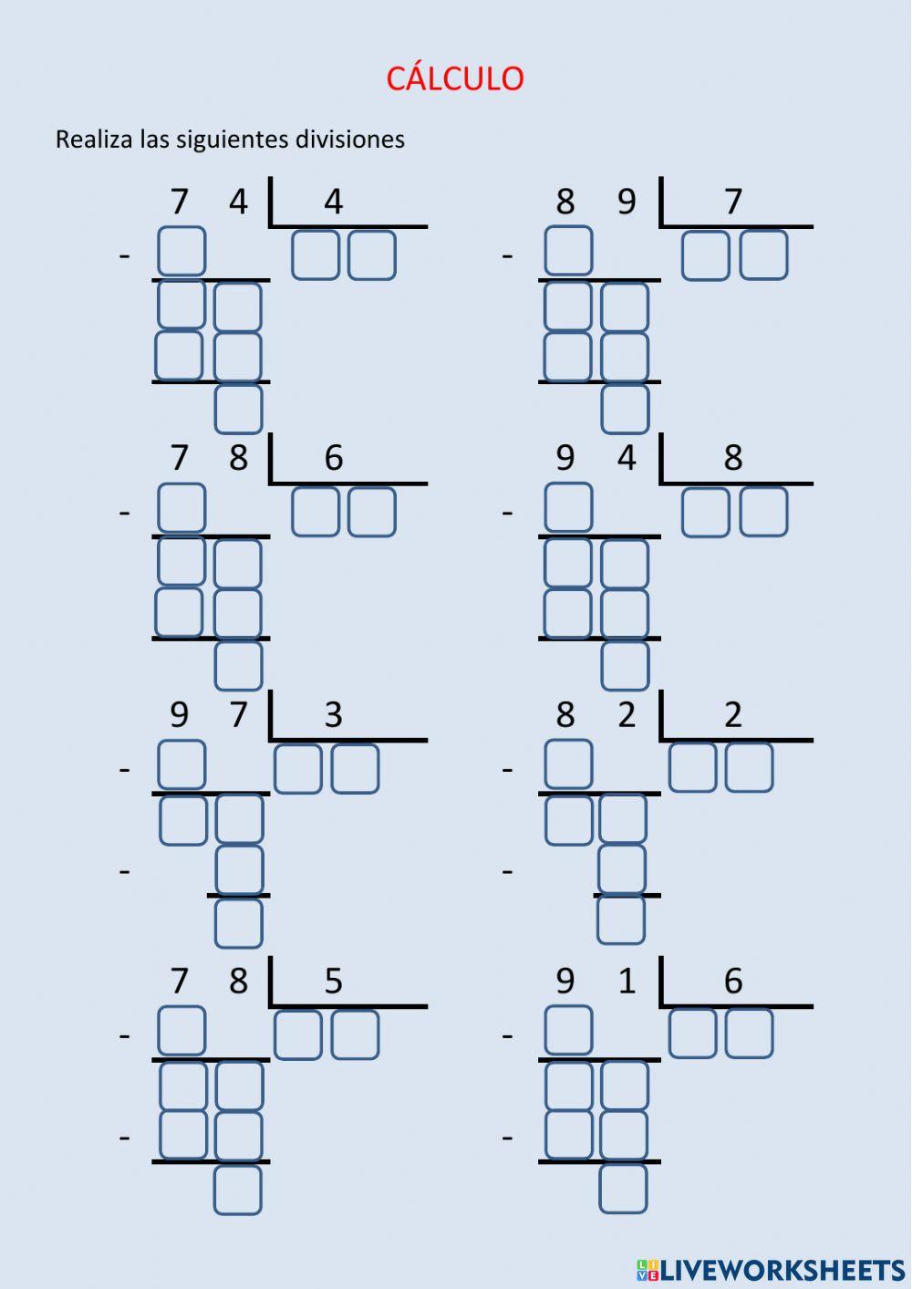 Divisiones con la resta