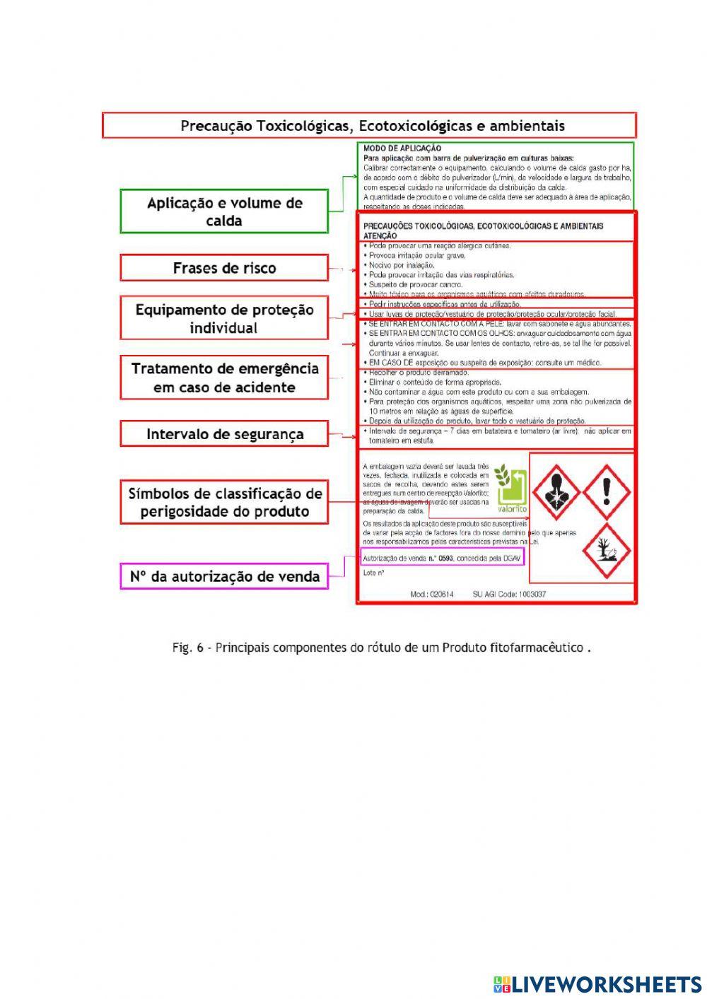 Leitura de um Rótulo Fitossanitário