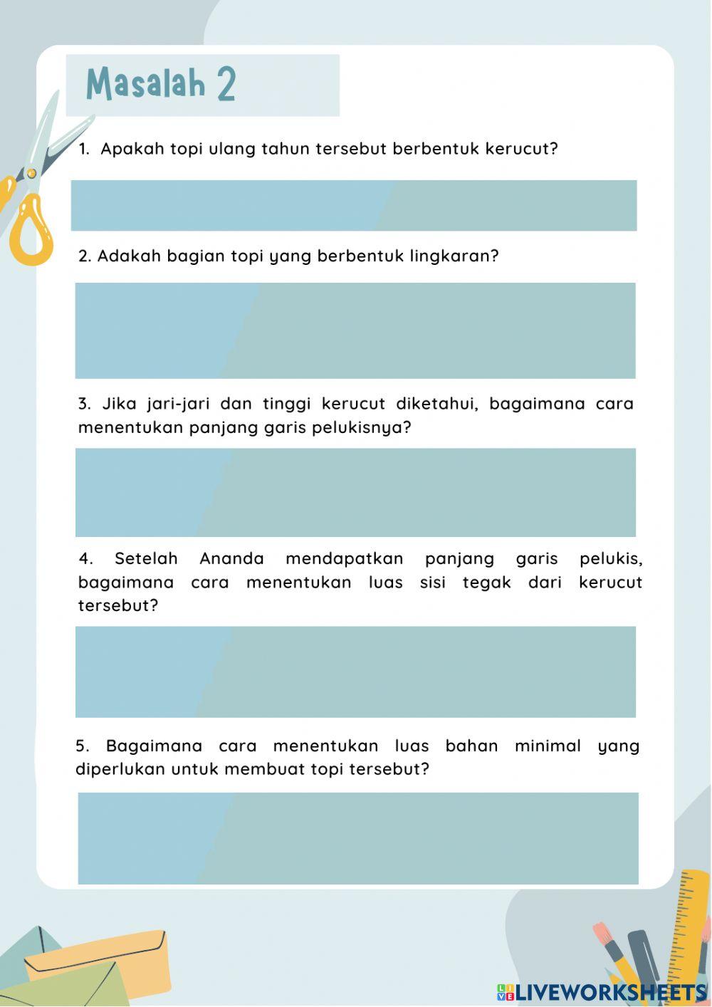 Jaring-Jaring dan Luas Permukaan Kerucut