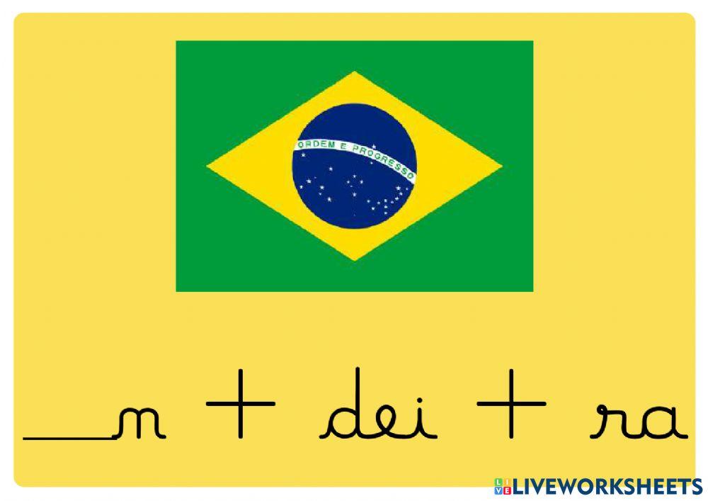 Complete as palavras