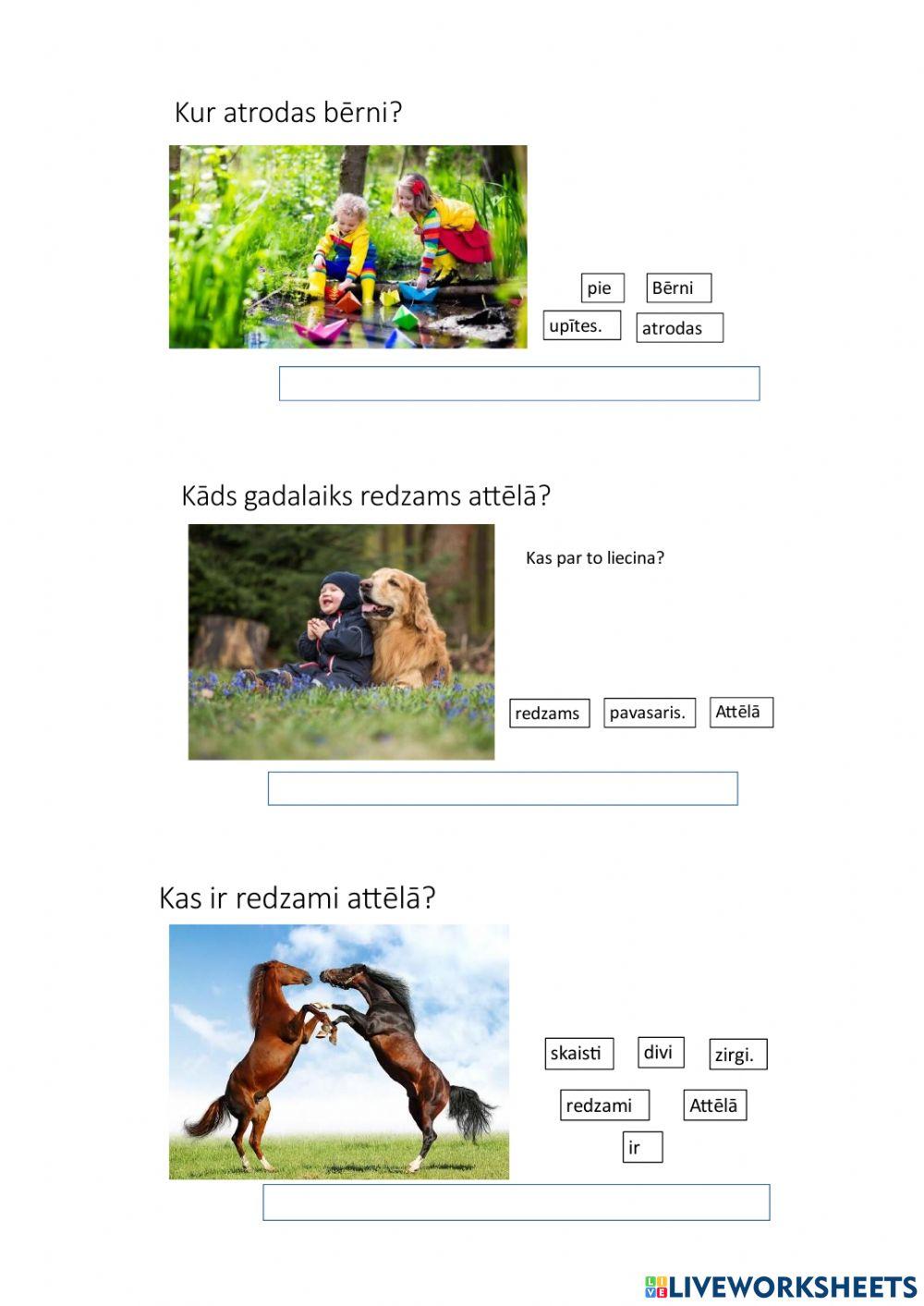 Atbild ar pilniem teikumiem.