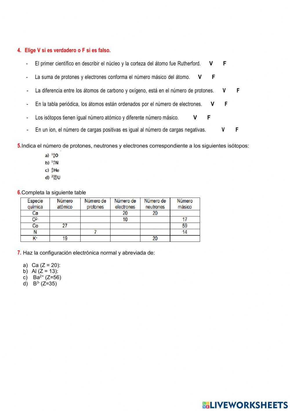 ESTRUCTURA DE LA MATERIA 4 ESO