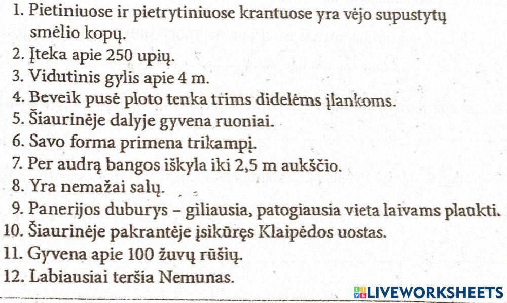 Baltijos jūra ir Kuršių marios