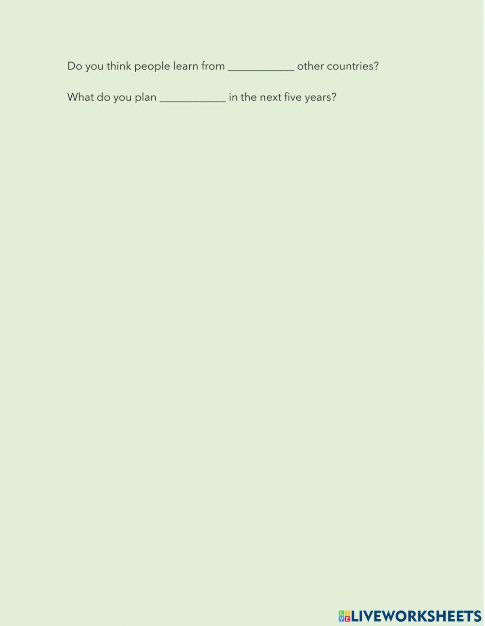 Pasado continuo pasado perfecto gerunds infinitives v1