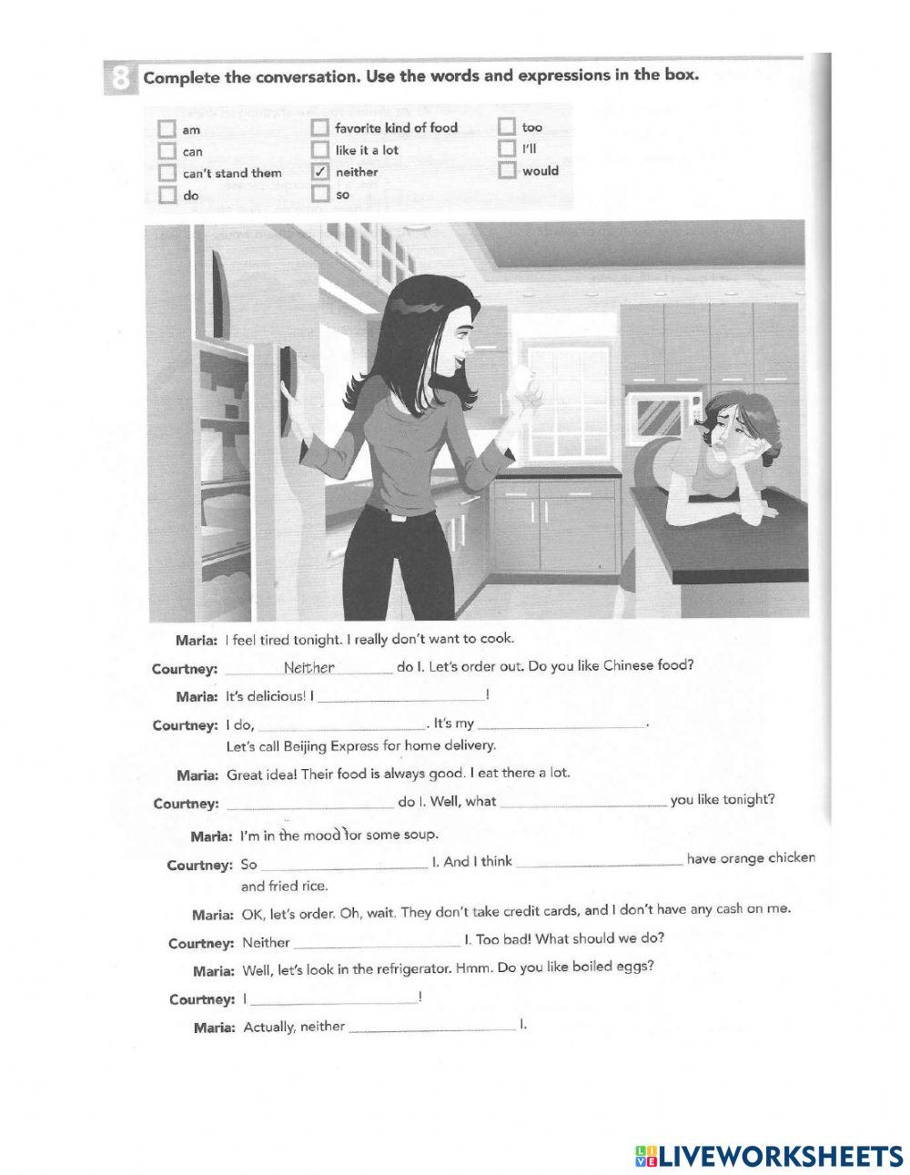 Interchange 1 Workbook unit 13