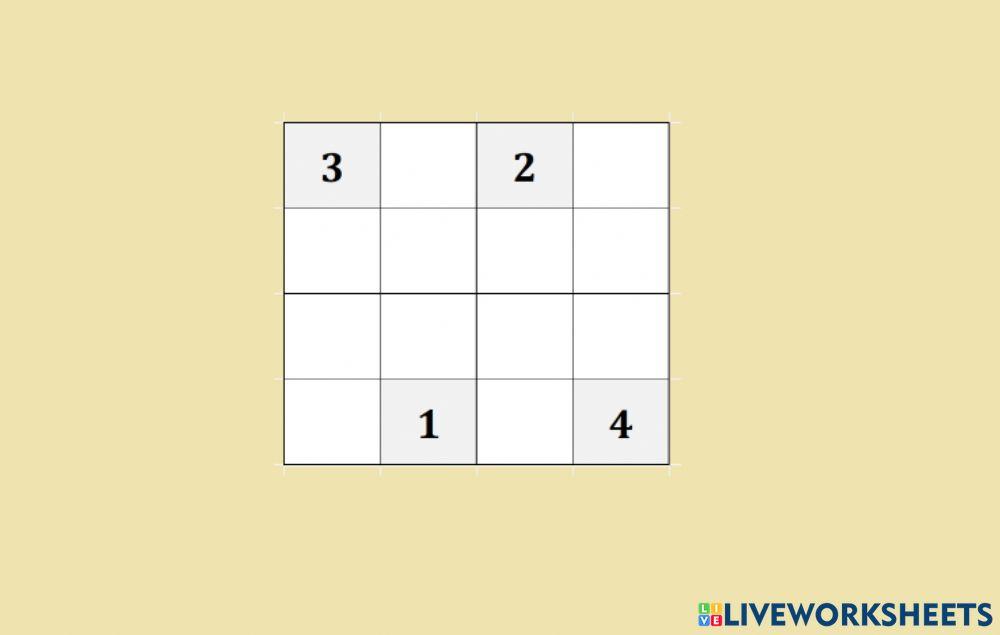 Sudoku 4x4