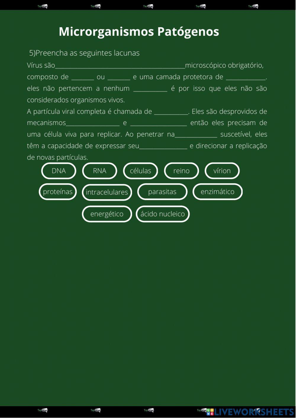 Microrganismo Patógeno