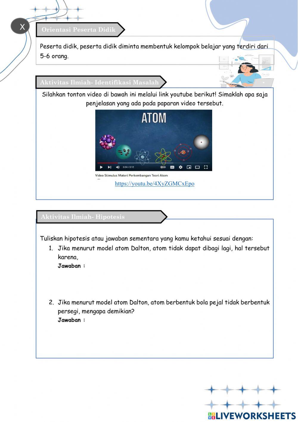 Perkembangan model atom