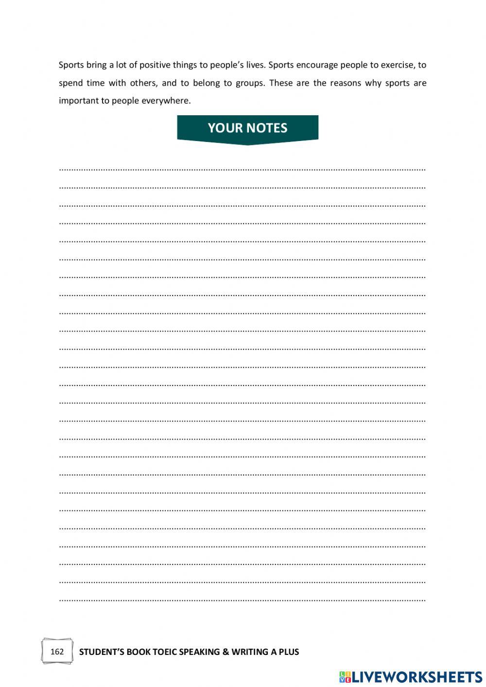 Unit 8 - Write an opinion essay