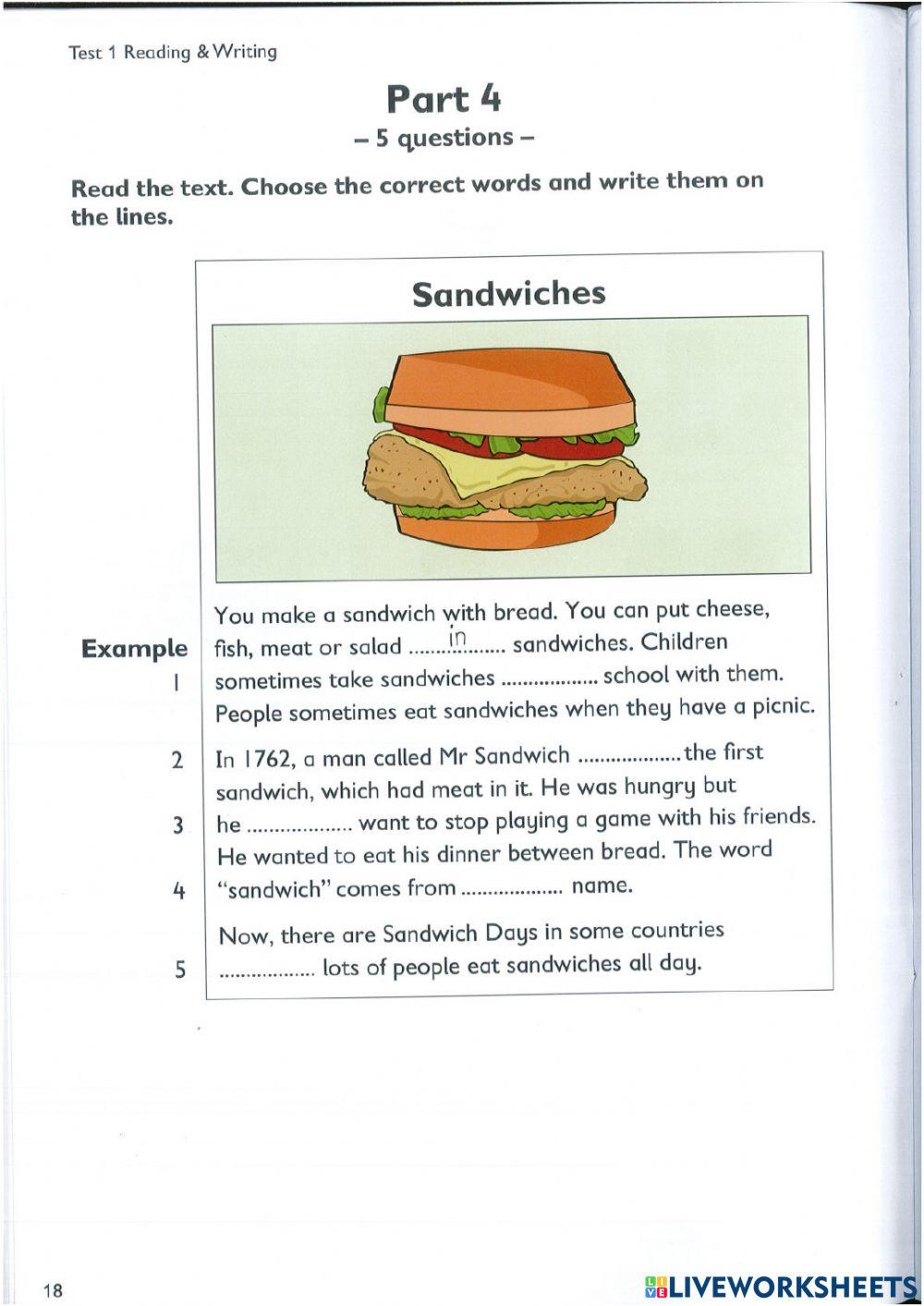 Reading and Writing 1