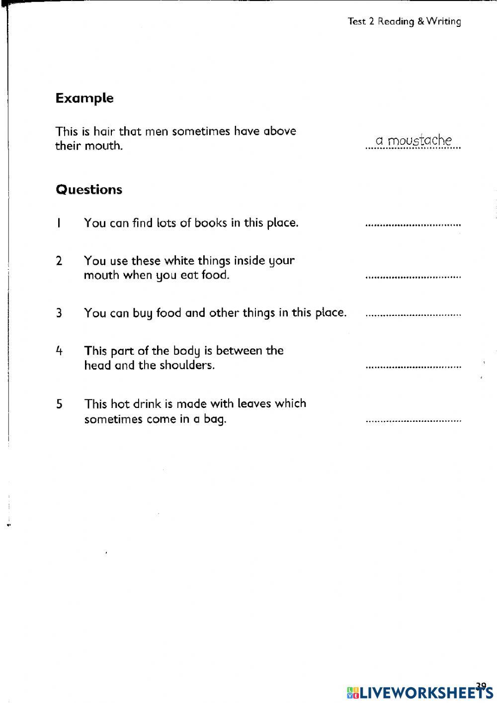 Reading and writing collins 2