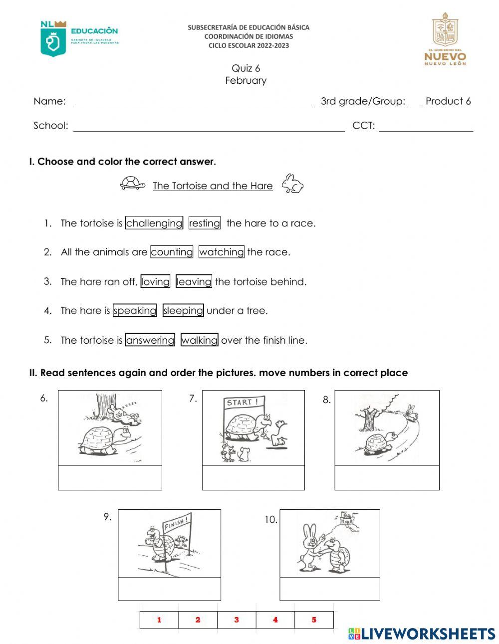 3rd Grade - Product 6 - 2023