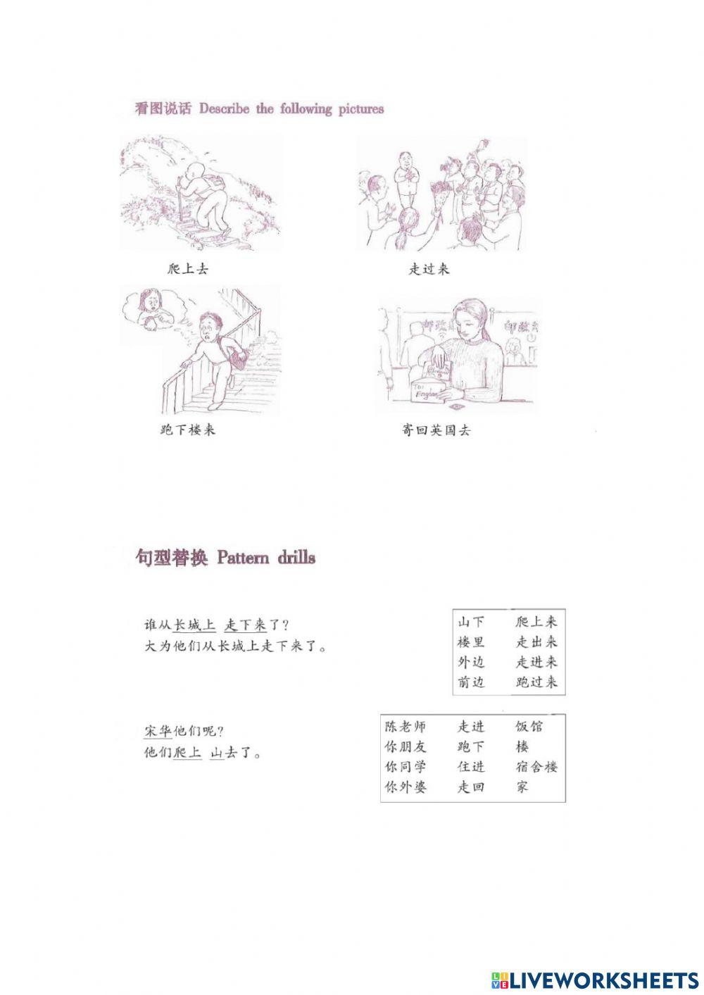 Complex complement of diretion