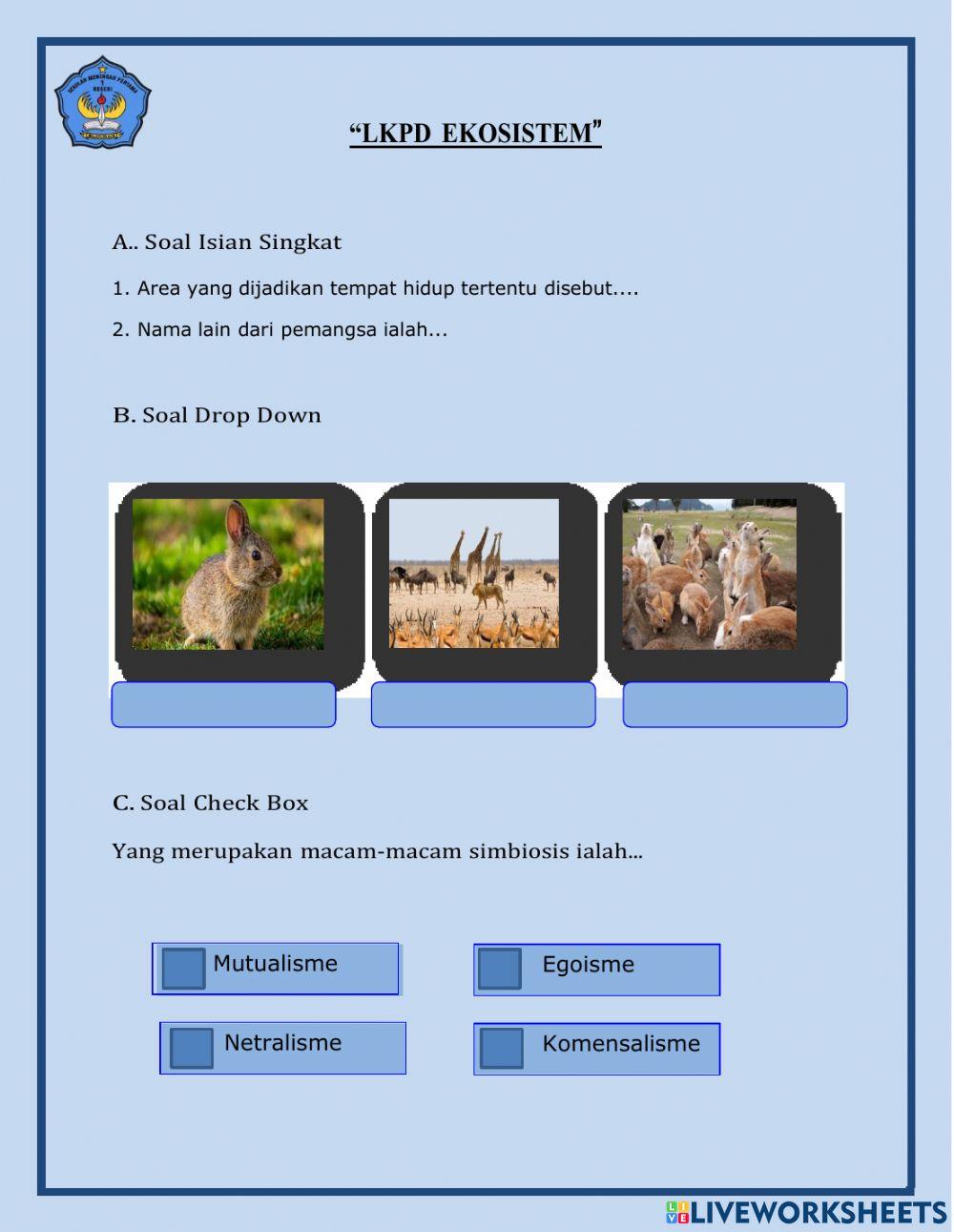 LKPD Ekosistem  SMP kelas 7