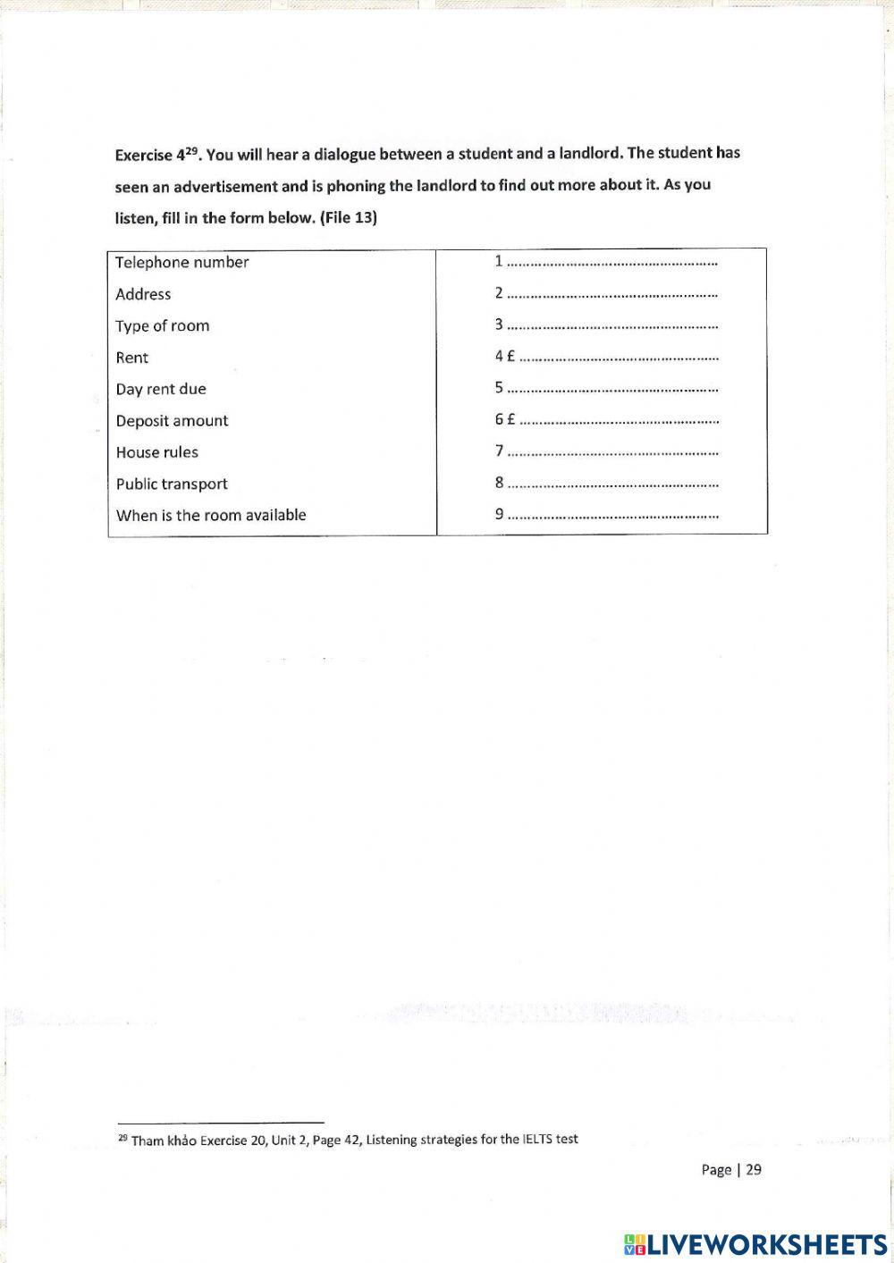 Unit 4 - listening numbers 2 (pre)