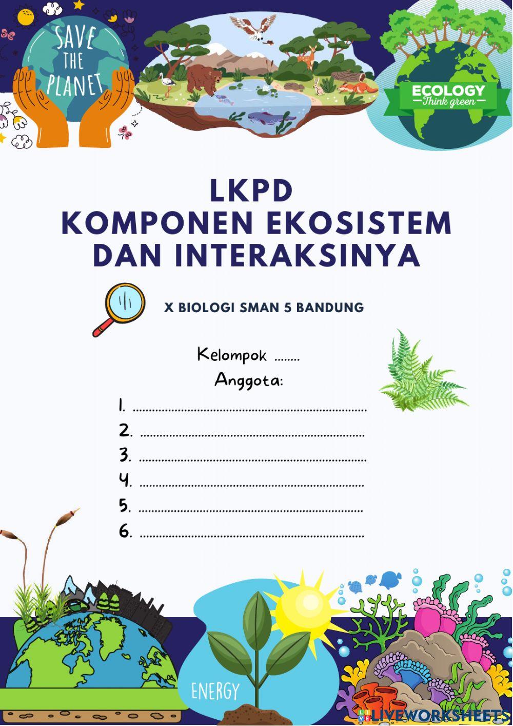 LKPD komponen ekosistem