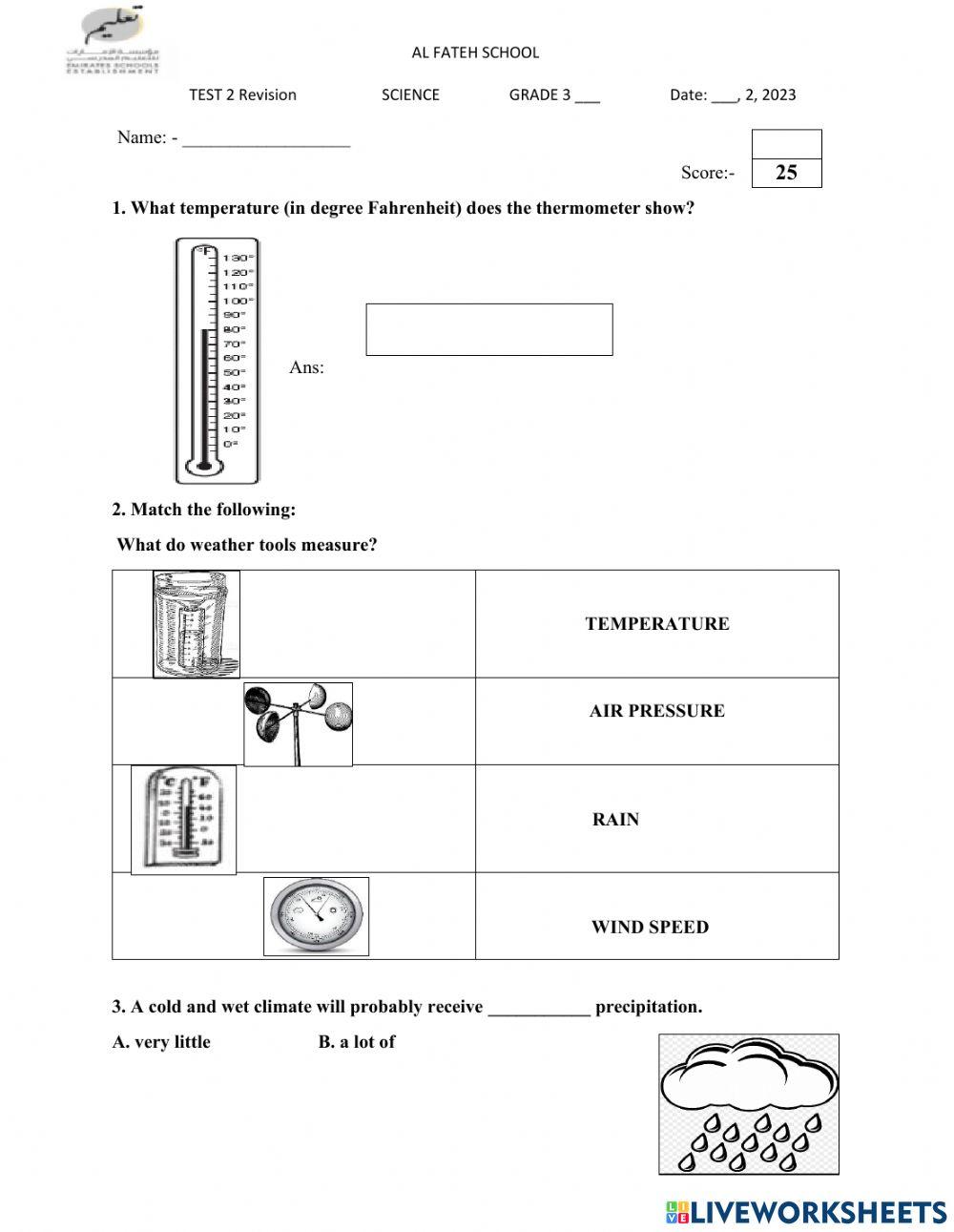 Unit 4 - TEST 2 revision 