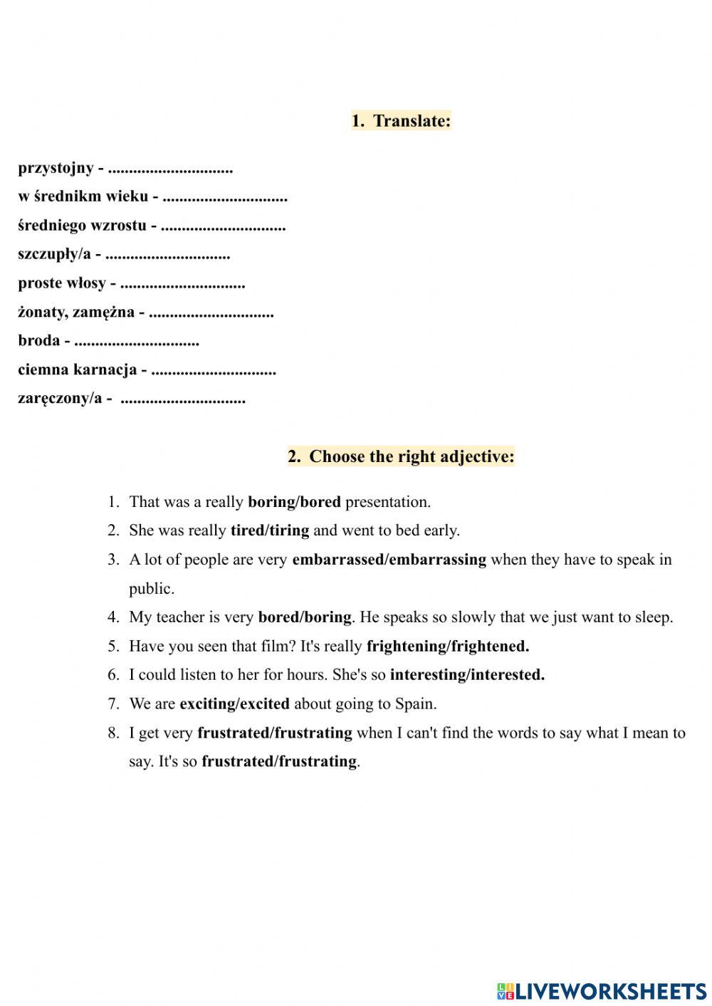 Człowiek, zdrowie, praca - test