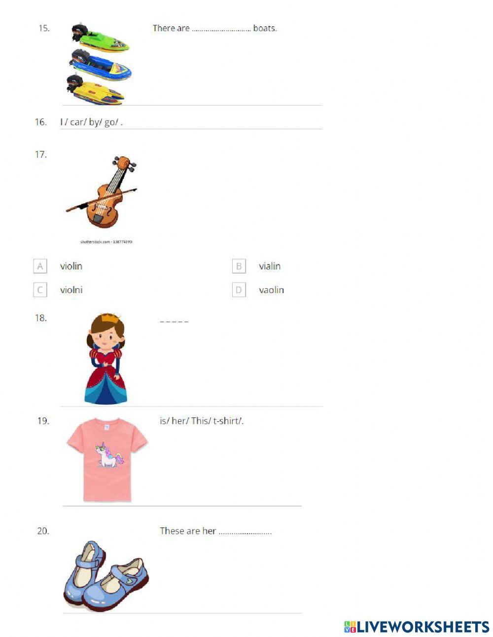 Family 2 - Review - Phonics and Transportation