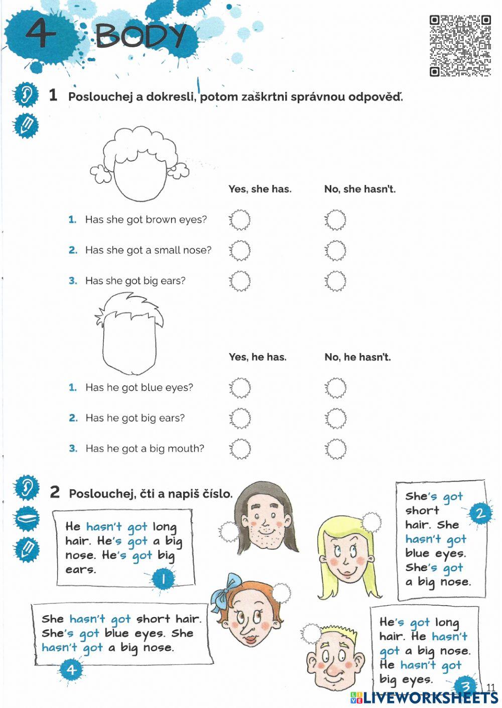 Funpark - Body parts (practice)