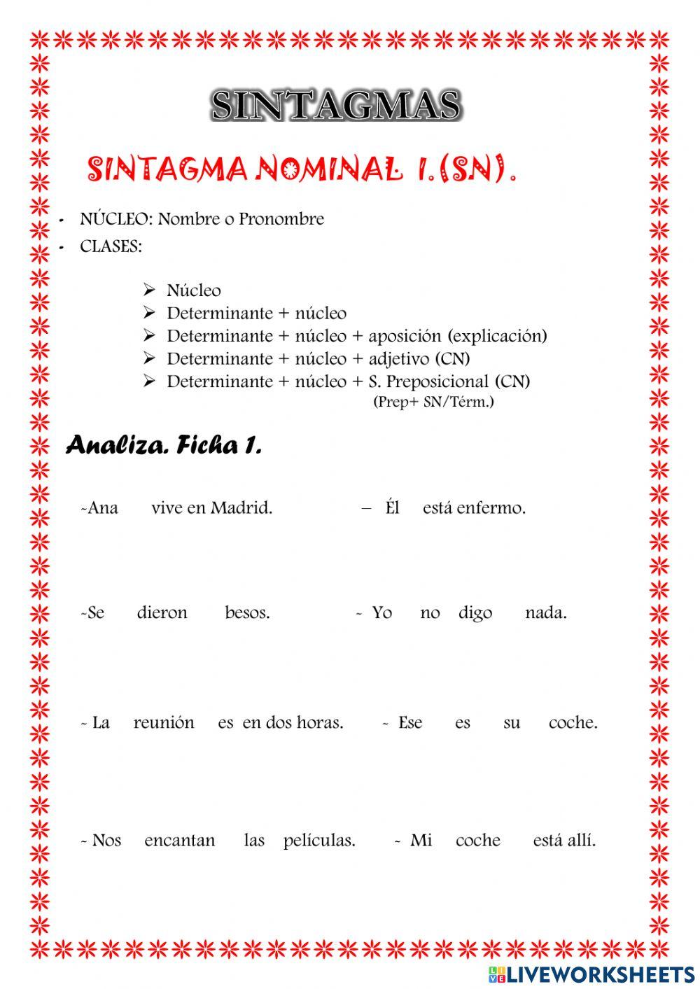 Sintagmas Sintagmas