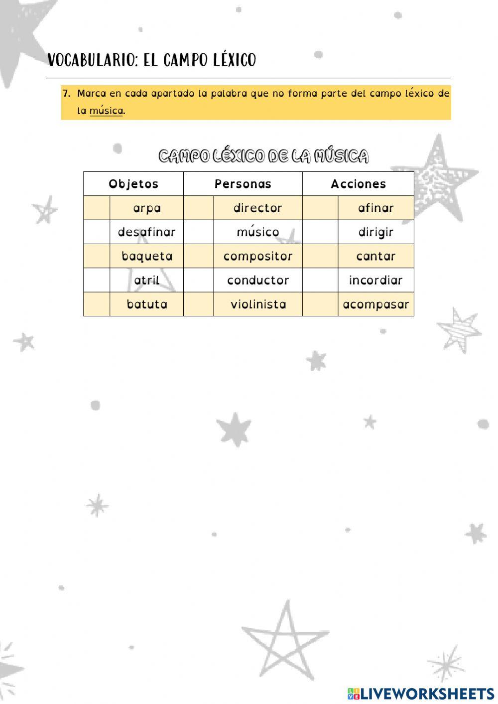 Repaso tema 6 Lengua