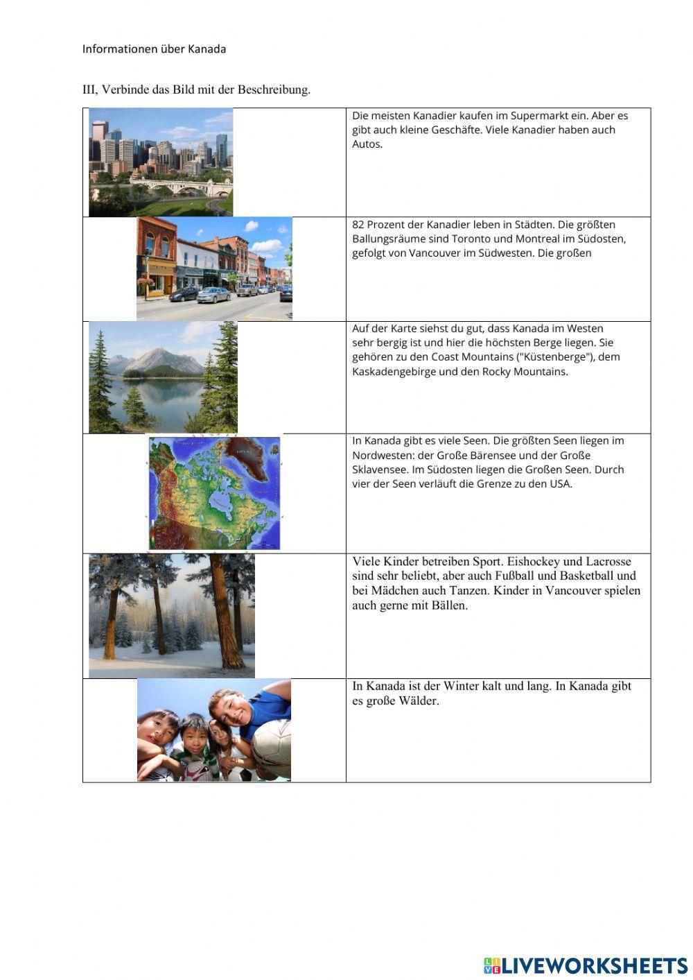 Informationen über Kanada