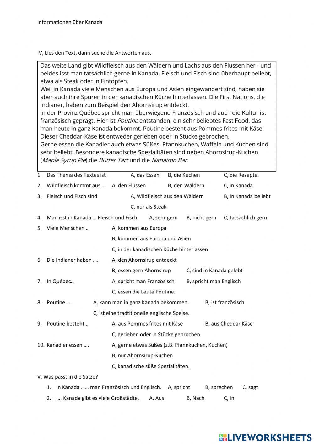 Informationen über Kanada