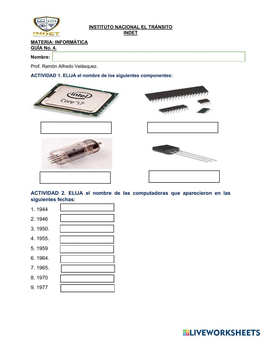 La generación de computadoras