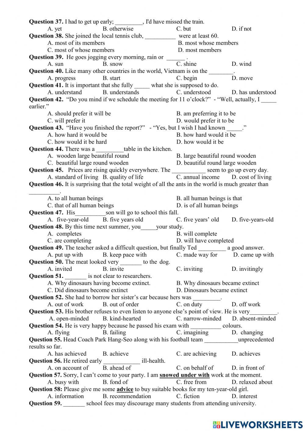 Olympic 10 -practice test 2