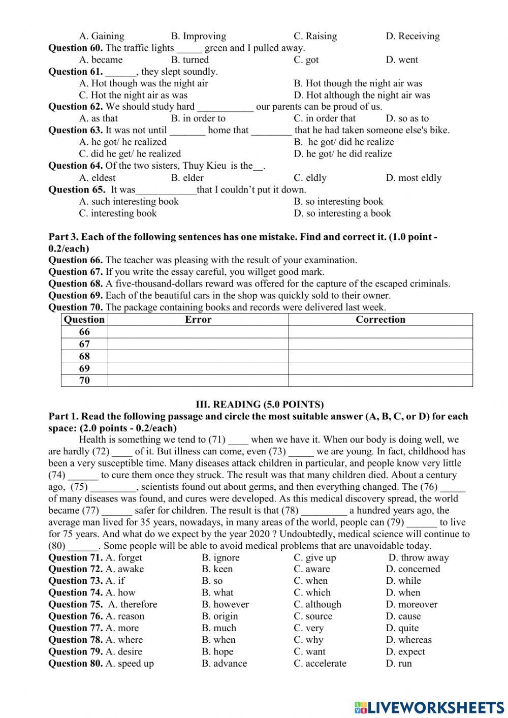 Olympic 10 -practice test 2