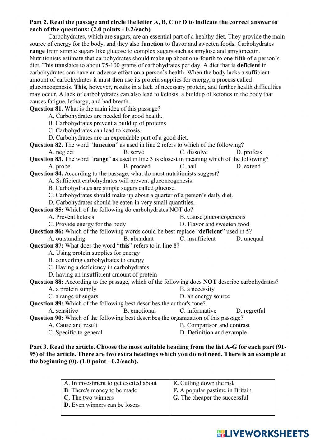 Olympic 10 -practice test 2