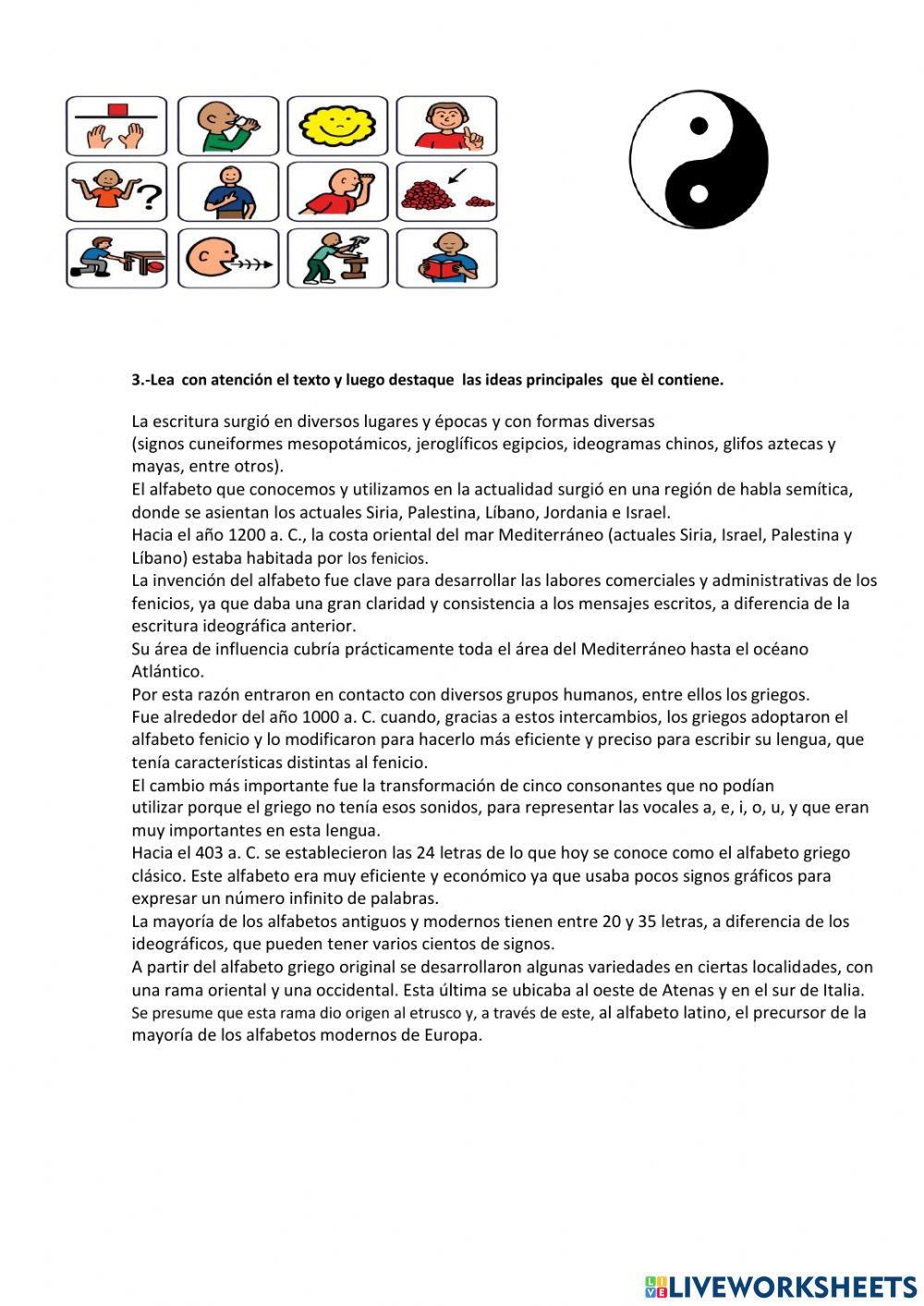 Repaso de Lengua y Literatura para 9° EGB