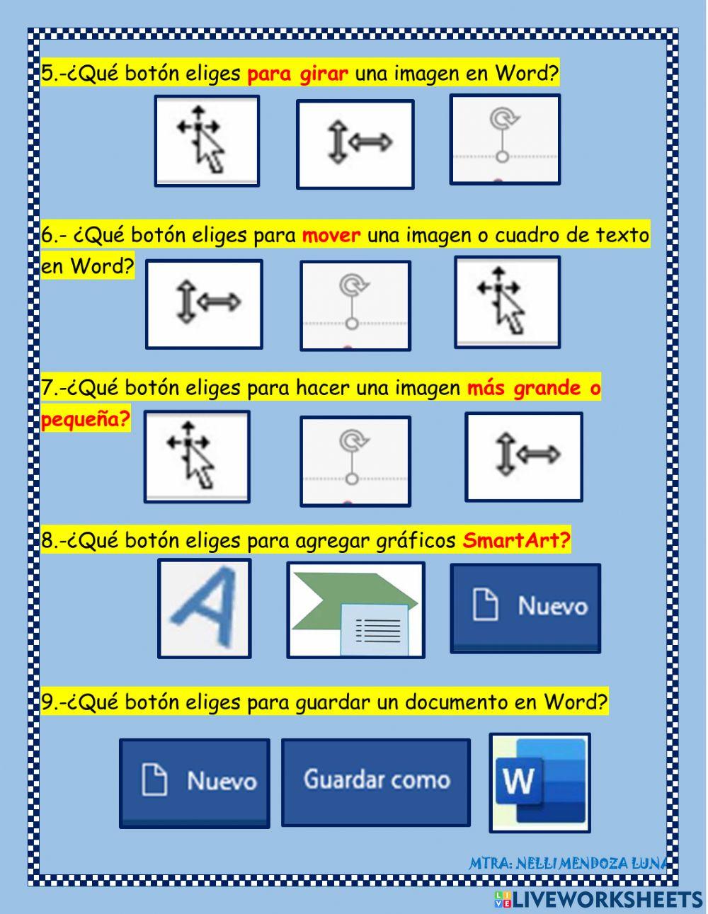 Herramientas de word