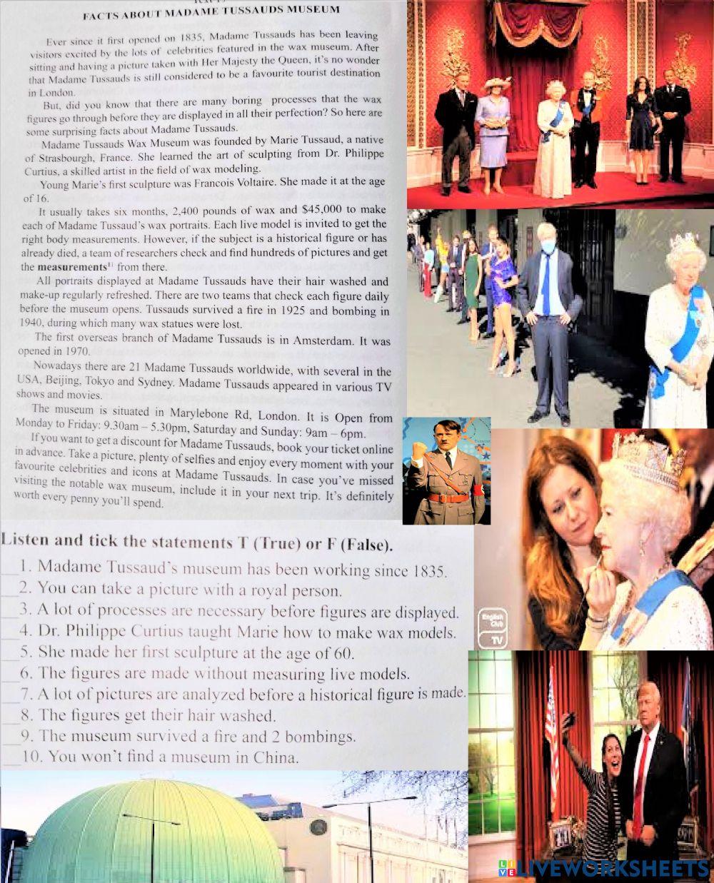 Madame Tussauds™ Attractions