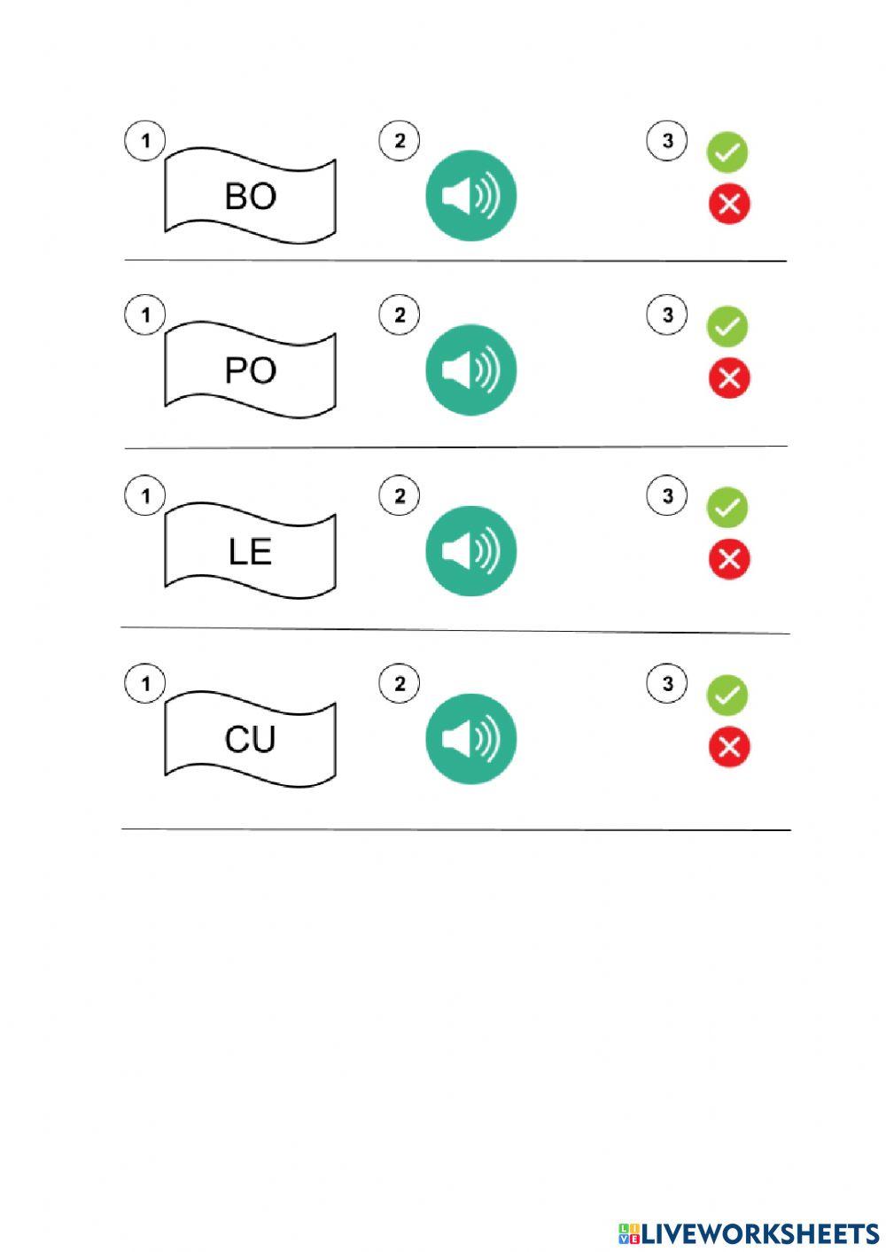Lectura de monosíl·labs