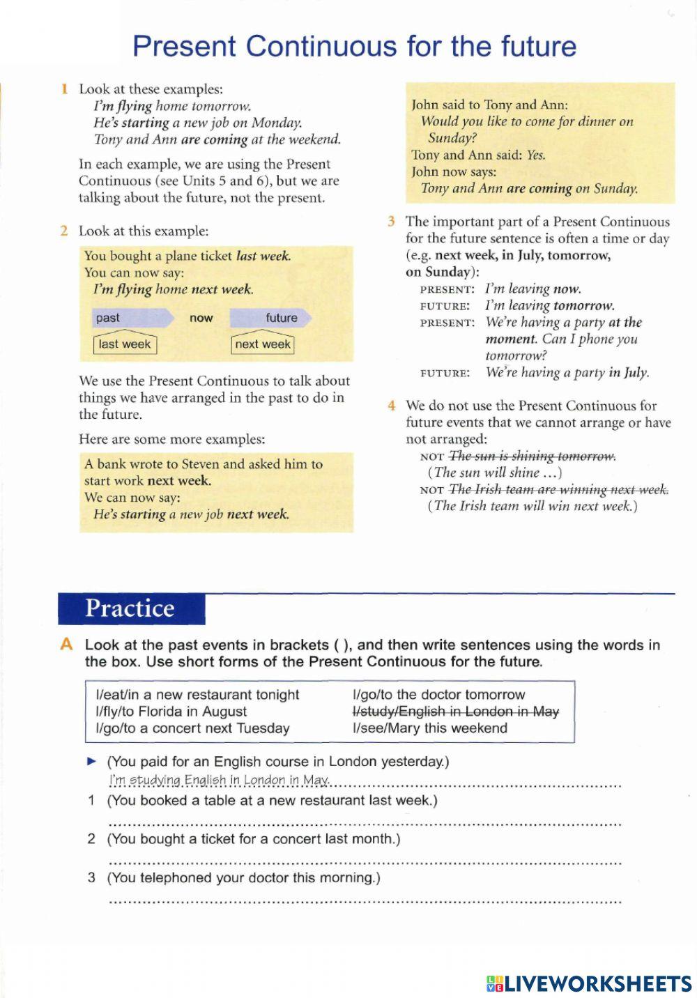 Basic Grammar - 24 Present Continuous for Future