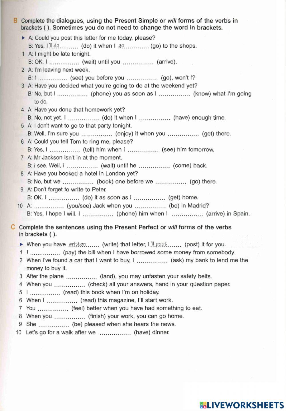 Basic Grammar-25 Present forms in Time clauses