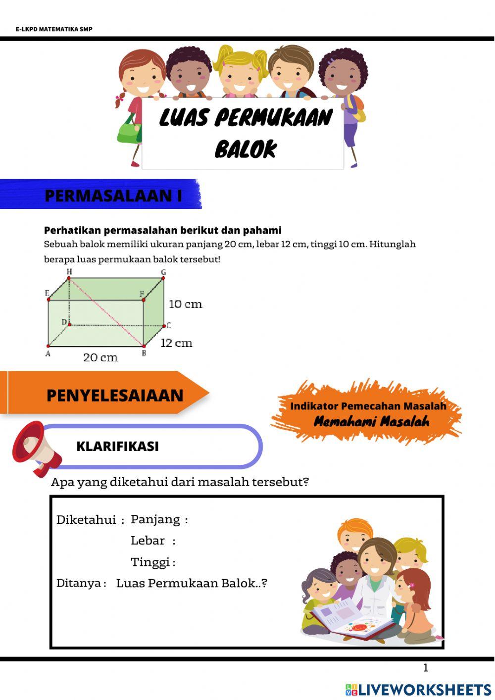 Luas permukaan bangun datar