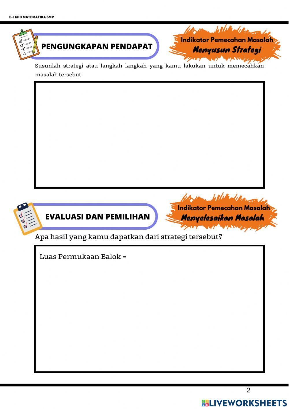 Luas permukaan bangun datar